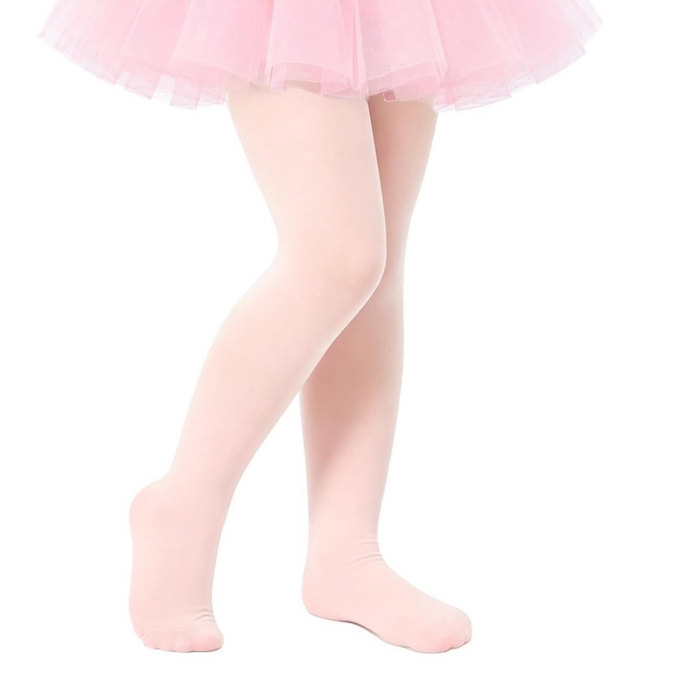 New Tottog Ballet Tights Kids Size 2T-4T Years Pink Stretchy Seamless Stockings